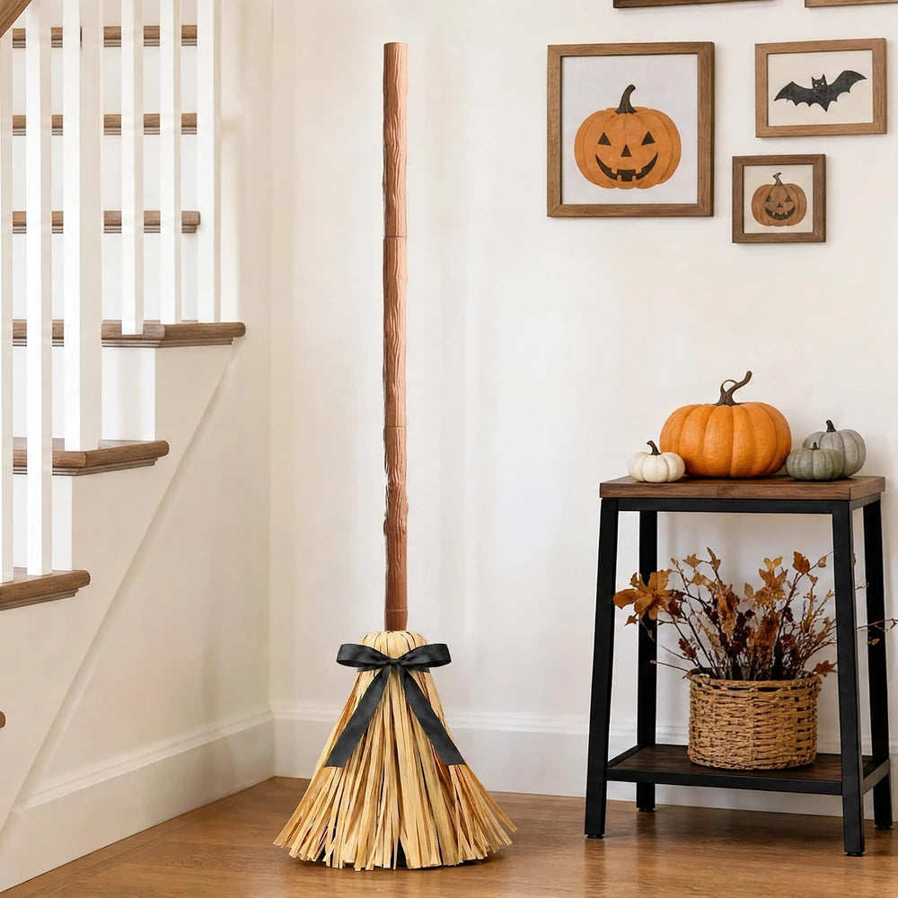Animated Lighted Witch Broom